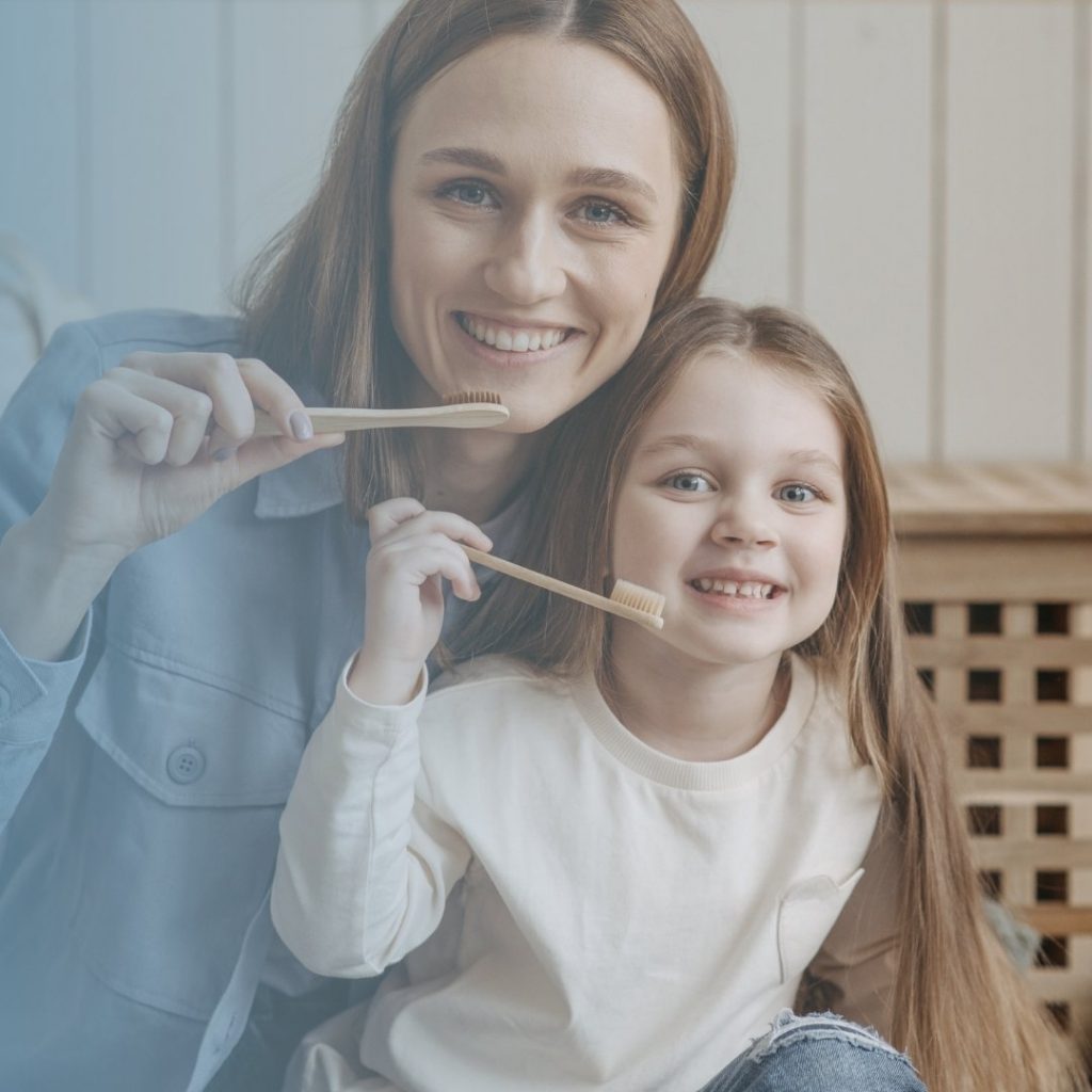 dental sealants | mom and daughter smiling